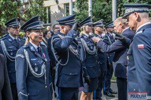 Uroczysty apel w Komendzie Głównej Policji.