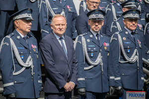 Uroczysty apel w Komendzie Głównej Policji.