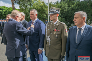 Uroczysty apel w Komendzie Głównej Policji.