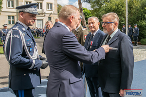 Uroczysty apel w Komendzie Głównej Policji.