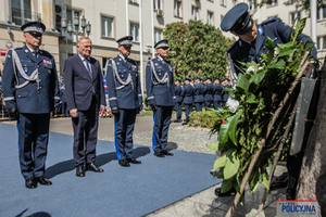 Uroczysty apel w Komendzie Głównej Policji.