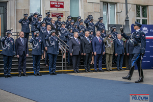 Uroczysty apel w Komendzie Głównej Policji.