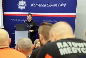 Konferencja inaugurująca II Ogólnopolskie Mistrzostwa Policji w Ratownictwie Medycznym.