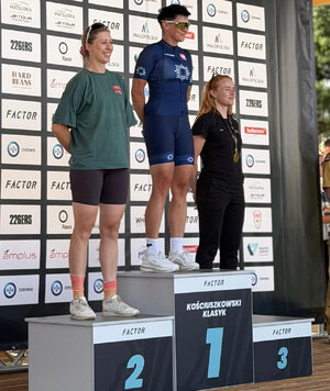 Zwycięzcy na podium.