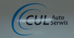 Zdjęcie przedstawia logo Centrum Usług Logistycznych - Auto Serwis