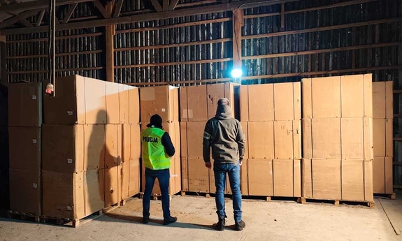 Ponad 10 ton tytoniu bez akcyzy na posesji mieszkańca powiatu kolskiego