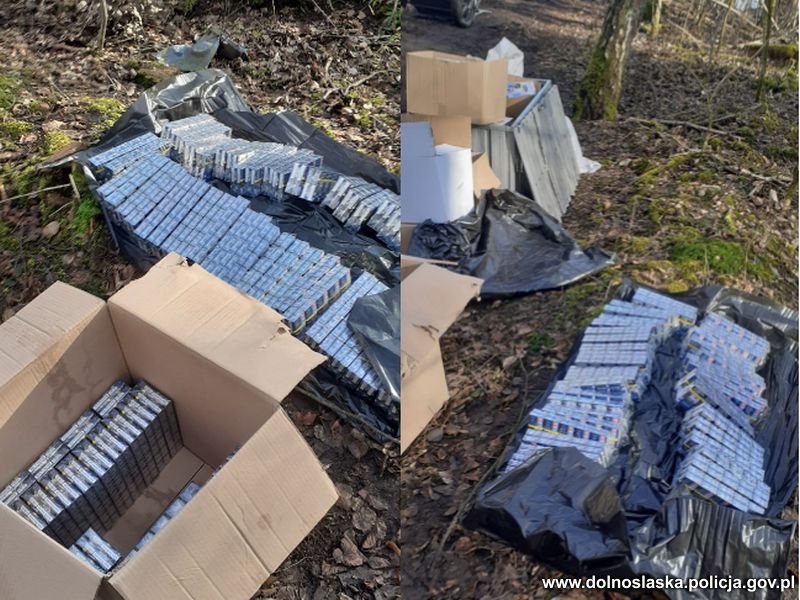 Nielegalne papierosy, tytoń i podrabiana odzież zabezpieczone przez policjantów ze Zgorzelca