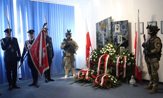 Uroczystość upamiętniająca poległych funkcjonariuszy