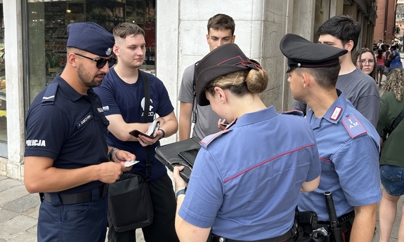 Wspólne włosko-polskie patrole policyjne w Wenecji