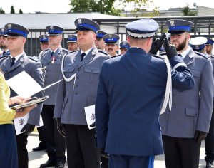 nadinsp. Tomasz Trawiński wręcza awanse, nominacje, odznaczenia