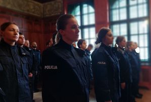 ślubowanie kolejnych nowych policjantów w Zachodniopomorskiem