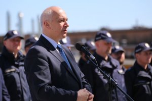 przemówienie do policjantów i pracowników KPP Sławno