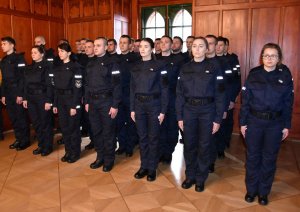 ślubowanie nowych policjantów