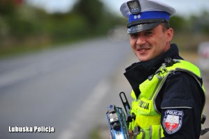 Policjant ruchu drogowego.