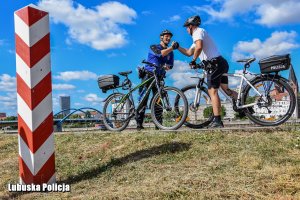 Policjanci z patrolu rowerowego