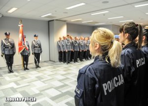 Policjanci przyjęci do służby. Ślubowanie