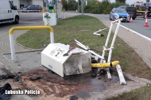 uszkodzona stacja paliw