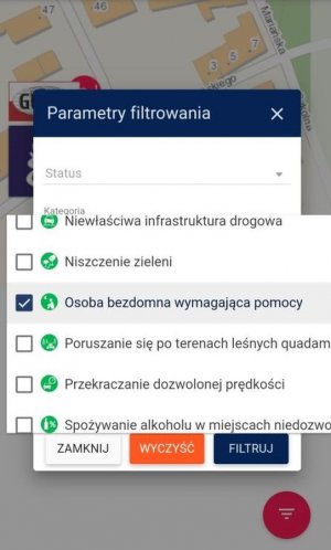 Zakładka osoby bezdomne w Krajowej Mapie Zagrożeń Bezpieczeństwa