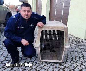 Policjant, który pomógł rannemu ptaku