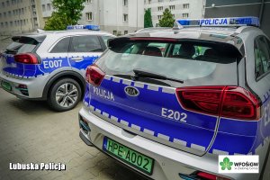 nowe, elektryczne radiowozy marki KIA