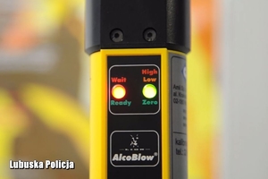 Alcoblow wyświetla wynik badania