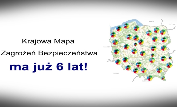 6 lat Krajowej Mapy Zagrożeń Bezpieczeństwa - ekran komputera