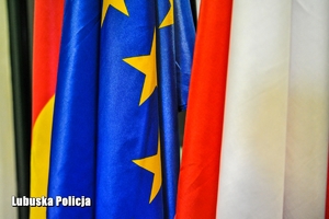 Flaga Polski, Niemiec i Unii Europejskiej