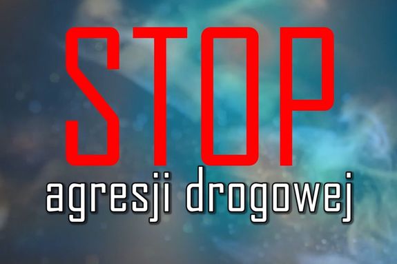 napis STOP AGRESJI DROGOWEJ