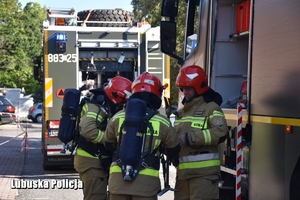 strażacy podczas działań