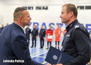 Komendant Wojewódzki Policji dziękuje za organizację turnieju Komendantowi Powiatowemu Policji.
