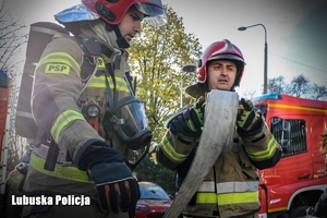 Państwowa Straż Pożarna w trakcie działań