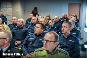 Policjanci na naradzie rocznej