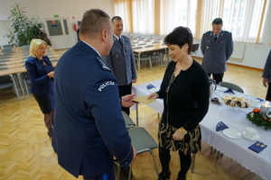 Komendant Wojewódzki Policji w Bydgoszczy składa życzenia zaproszonym gościom