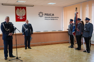 Przemówienie Komendanta Wojewódzkiego Policji w Bydgoszczy.