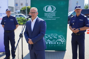 Prezes Zarządu Wojewódzkiego Funduszu Ochrony Środowiska i Gospodarki Wodnej przemawia