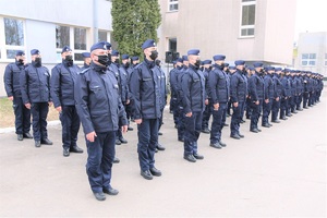 Oddział prewencji policji w łodzi, uroczystość ślubowania nowo przyjętych policjantów.