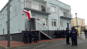 Posterunek policji w Piątku.