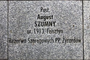 płyta nagrobna post. Szumnego