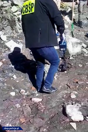 Policjanci CBŚP w trakcie realizacji