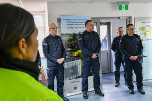 Funkcjonariusze CBŚP oraz Centrum Szkolenia Policji.