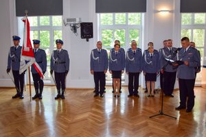 Policjanci podczas uroczystego ślubowania