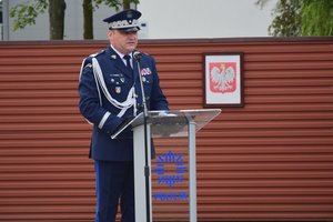 Funkcjonariusze podczas uroczystości święta Policji