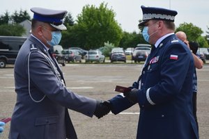 Policjanci podczas uroczystości święta Policji