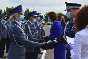 Policjanci podczas uroczystości święta Policji