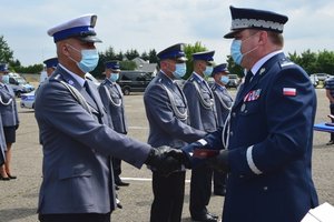 Policjanci podczas uroczystości święta Policji