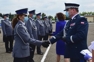 Policjanci podczas uroczystości święta Policji