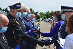 Policjanci podczas uroczystości święta Policji