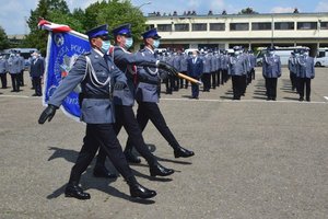 Policjanci podczas uroczystości święta Policji