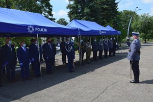 Policjanci podczas uroczystości święta Policji