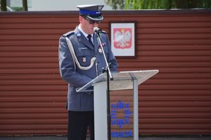 Policjanci podczas uroczystości święta Policji